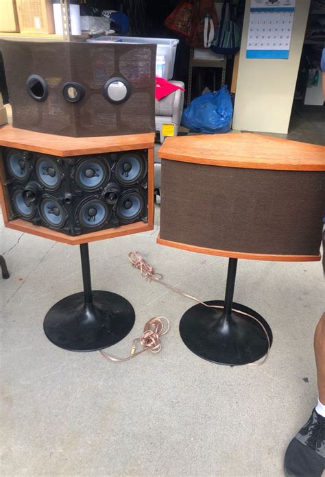 1970s Vintage Bose Speakers Working Reconditioned With Original Bose