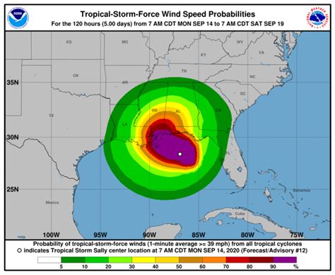 Nhc Tropical Storm Sally Strengthens To Hurricane