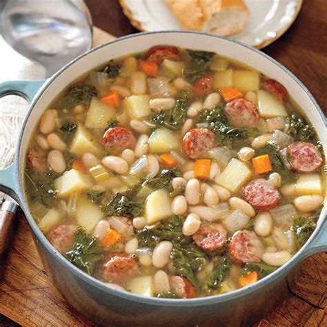 Sausage Kale And White Bean Soup Paula Deen Magazine Recipe