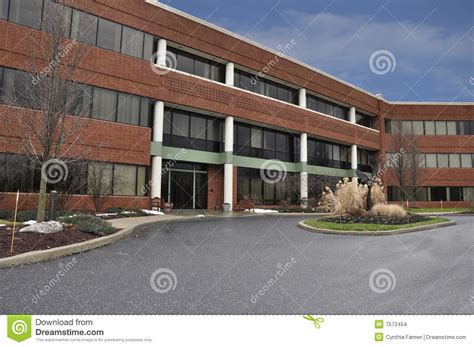 Modern Red Brick Office Building Stock Photo Image Of