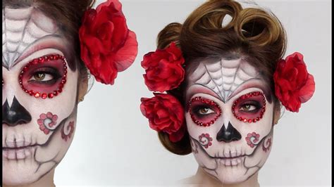 Easy Sugar Skull Day Of The Dead Makeup Tutorial For