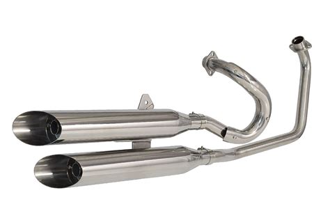 Xv535 Xv 535 Virago Exhaust System With Silencers Stainless Steel