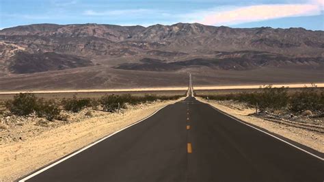 Long Desert Road Death Valley Stock Video Youtube