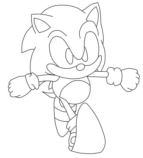 Select from 35870 printable coloring pages of cartoons, animals, nature, bible and many more. Classic Sonic Outline by Tails19950 on DeviantArt