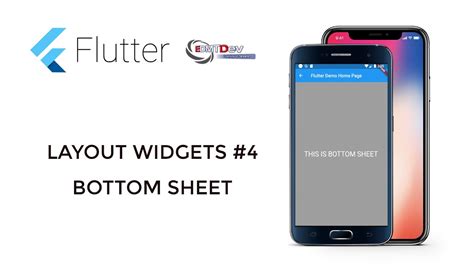 Flutter Tutorial Layout Widgets 4 Bottom Sheet Persistent Youtube