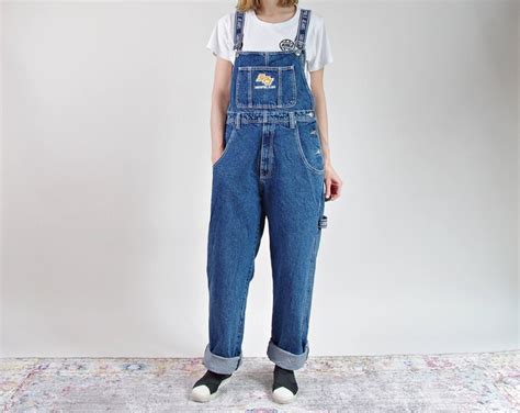Southpole Denim Overalls Vintage South Pole Dungarees 90s Etsy