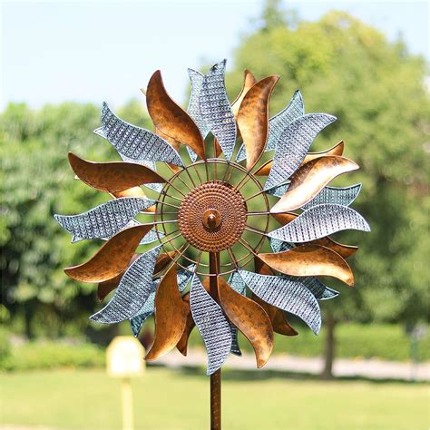 Buy Cyan Oasis Yard Garden Wind Spinners Large Outdoor Metal Wind