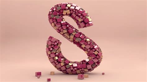 Wallpaper Letter Typography Abstract 3d 4k Abstract 16391