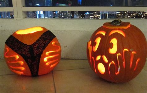 Outrageously Inappropriate Pumpkin Carvings Halloween Pumpkins