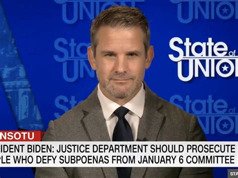 Gop Rep Adam Kinzinger Says A January 6 Committee Subpoena For Trump