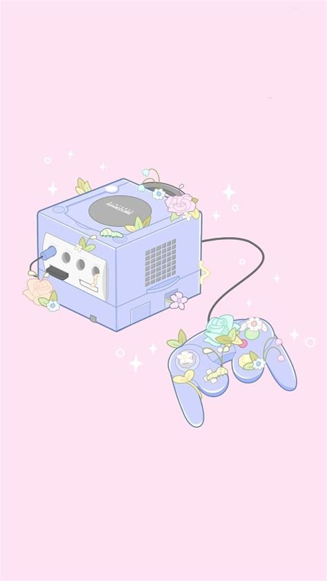 Follow the vibe and change your wallpaper every day! Flowering GameCube background.- | Kawaii wallpaper, Cute ...