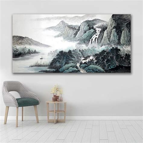 Buy Chinese Style Landscape Painting Art Canvas Painting Living Room
