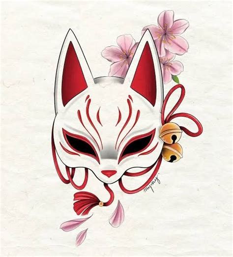 A Cat Mask With Flowers On It