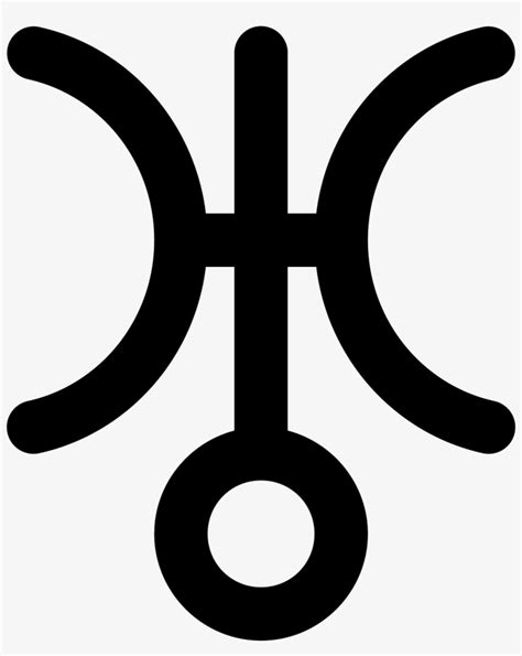 Uranus Symbol Filled Icon Simbolo De Urano Png 1600x1600 Png