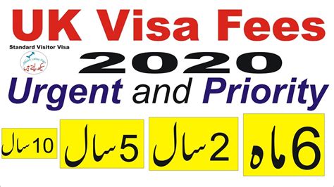 Uk Visa Fees Standard Visitor Visa 6 Months 2 Years 5 Years 10 Years