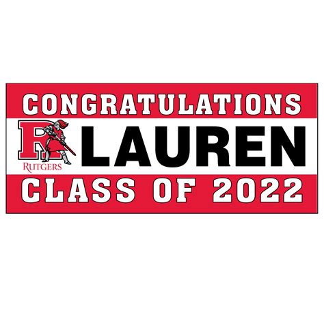 Rutgers Graduation Banner