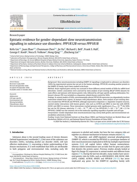 Pdf Epistatic Evidence For Gender Dependant Slow Neurotransmission