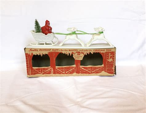 Vintage Christmas decor Vintage Santa Vintage Reindeer | Etsy | Vintage reindeer, Vintage santas ...