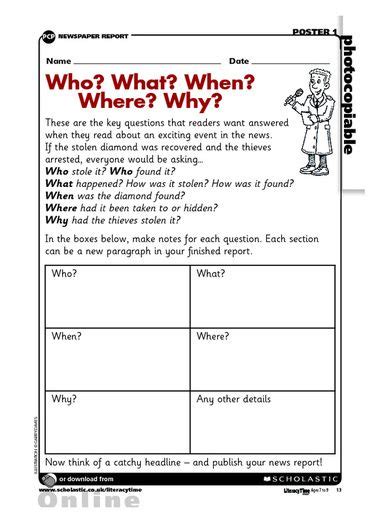 Writing style in newspaper articles. features of news paper report for kids - Google Search ...