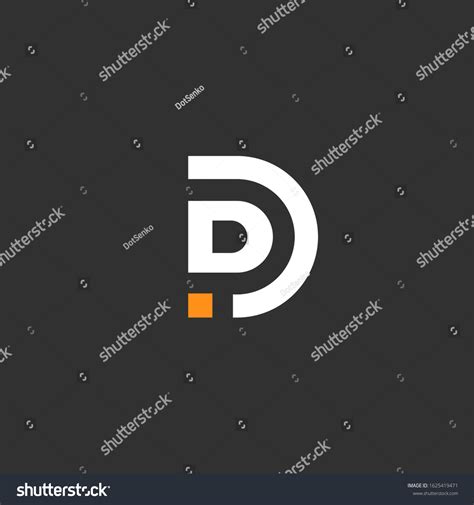 Dd Initial Letter Logo Design Template Stock Vector Royalty Free