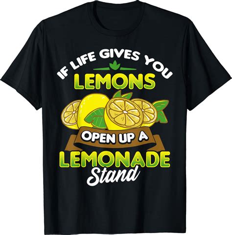 Amazon Motivational When Life Gives You Lemons Lemonade Gift T