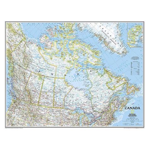 Geographic Map Of Canada