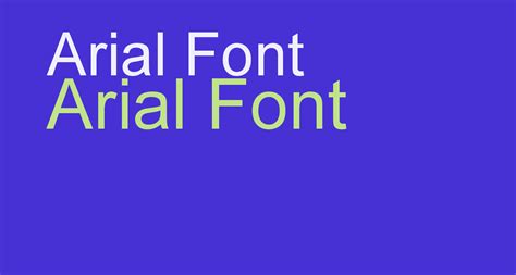 Arial Free Font What Font Is