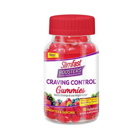 Slimfast Boosters Craving Control Gummies Mixed Berry 90 Ct Walmart
