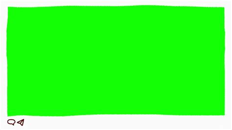 Plain White Border With Chat And Send Green Screen Overlay Use Chroma