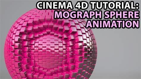 Cinema 4d Tutorial Mograph Sphere Animation Beginner Youtube