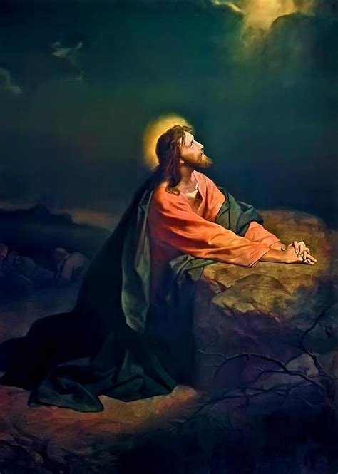 jesus christ praying in gethsemane