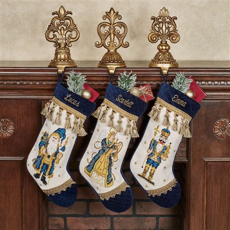 holiday reflections navy needlepoint christmas stockings