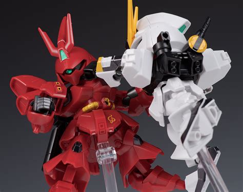 Review Sd Ex Standard Nu Gundam And Sazabi