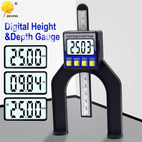 Digital Depth Caliper Height Gauge Digital Tread Depth Gauge Lcd