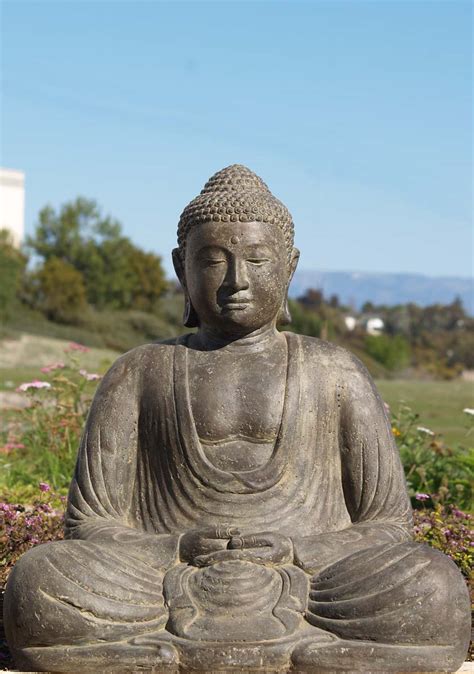 Statue Of The Day Stone Meditating Kamakura Buddha