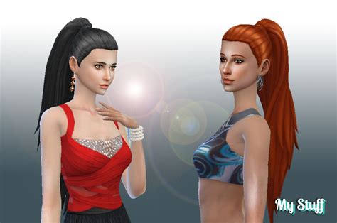Sims Hairs Mystufforigin Ariana Ponytail Version Hot Sex Picture