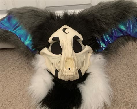 Moon Skulldog Fursuit Head Furry Etsy Uk