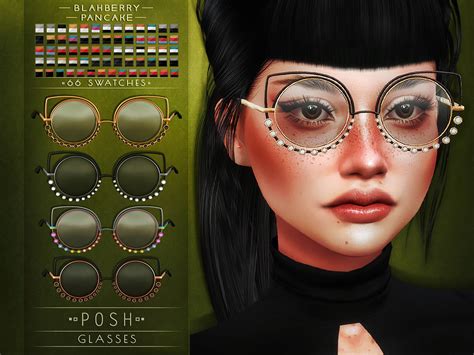 Leadlight And Posh Glasses At Blahberry Pancake Sims 4 Updates