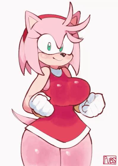 Rule 34 1girls Amy Rose Animated Anthro Armpits Bouncing Breasts