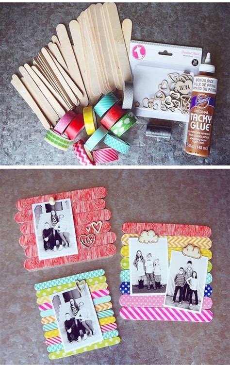 Awesome photo frame birthday ecards. DIY gift ideas for mom from kids - cute DIY picture frame ...