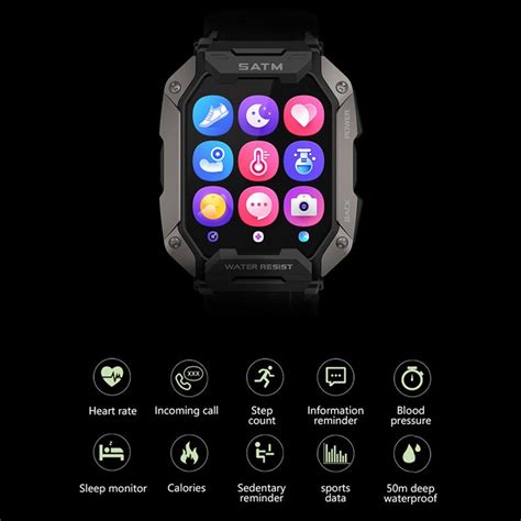 Wholesale C20 1 71 Tft Screen Smart Watch Outdoor Ip68 Waterproof
