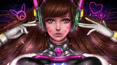Dva Overwatch Digital Fanart Hd Games 4k Wallpapers Images Backgrounds Photos And Pictures