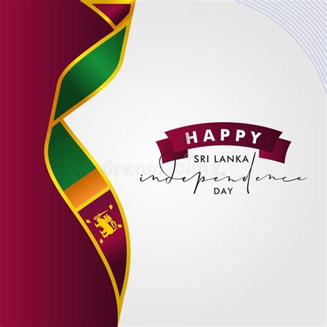 Happy Sri Lanka Independence Day Vector Design Template Background