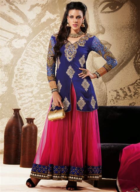 Latest Indian Colorful Embroidered Readymade Anarkali Frocks Collection 2014 2015 Missy Lovesx3