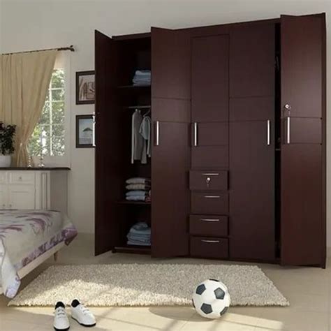 Chocolate Brown Hinged Fancy Wooden Almirah For Bedroom At Rs 1350