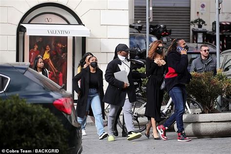 Zendaya Is Caught By Three Of Her Entourage As She Falls To Ground