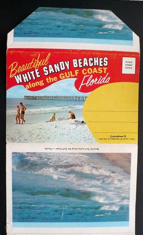 1950s Florida Gulf Beaches Destin Long Beach Pensacola