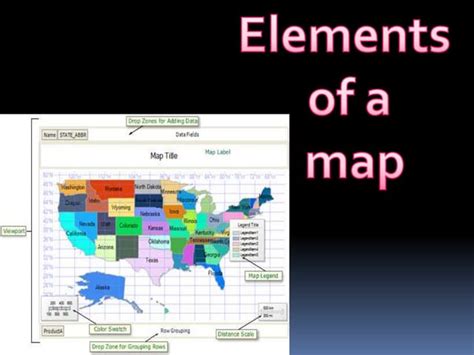 Elements Of A Map 4th Grade Ppt