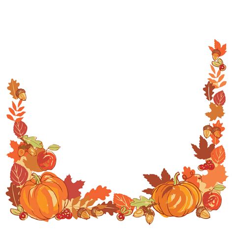 Thanksgiving Border Png Png Image Collection