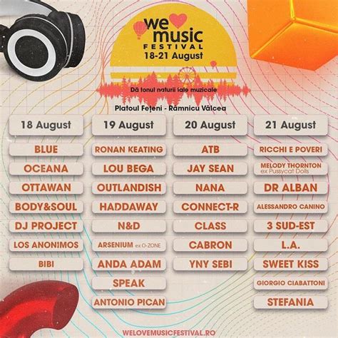 Program și Informații Acces We Love Music Festival Distractia